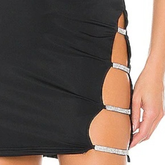 💥SEXY GLAM💥 Bandage Cut Out Rhinestone Detailed Dress - Picture 8 of 14